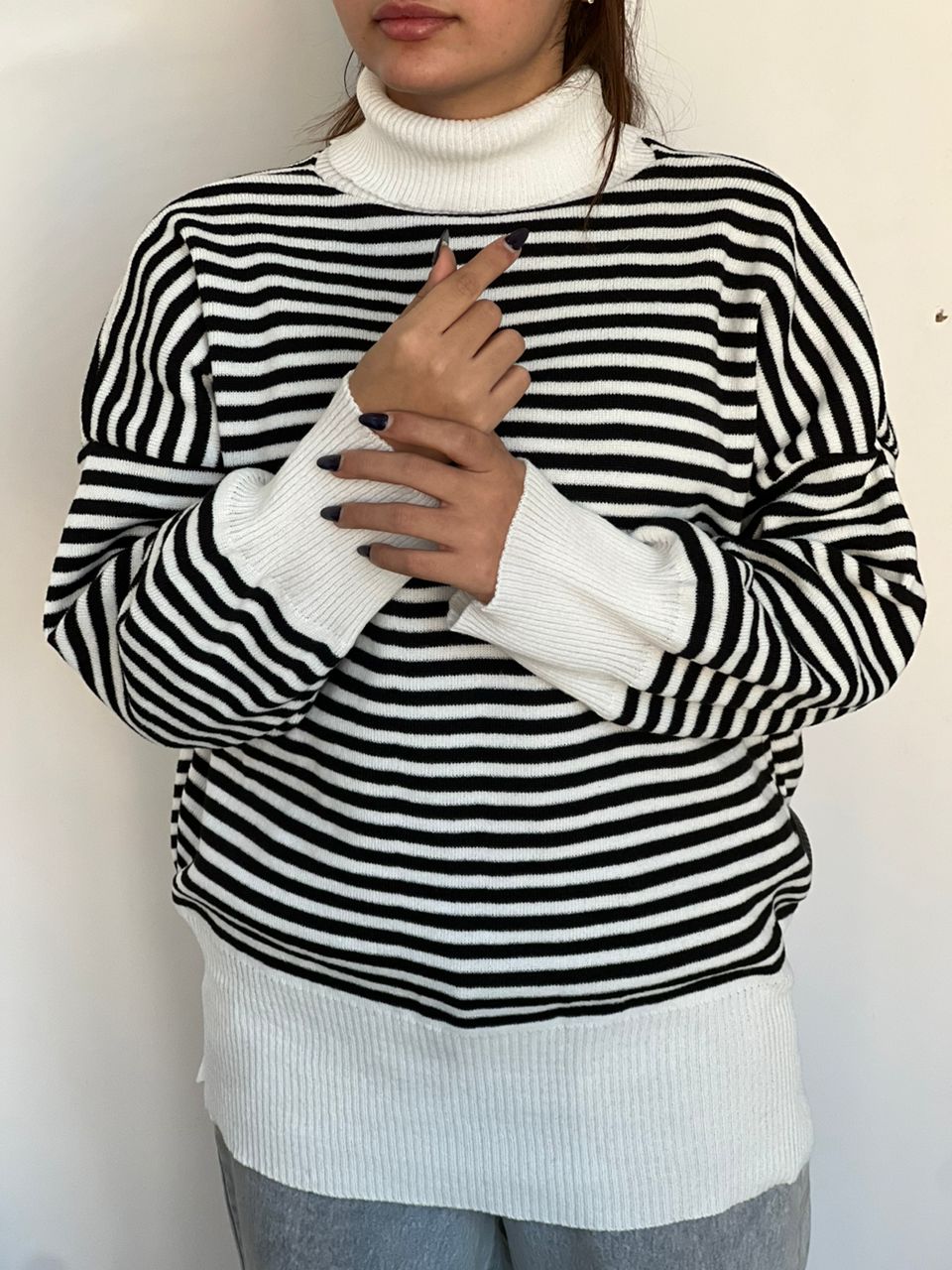 بلوز بافت یقه اسکی